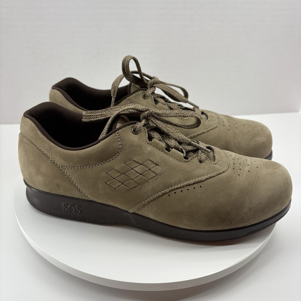 SAS‎ Tripad Comfort Leather Oxford Shoes Women's Size 8.5 M Taupe Lace Up